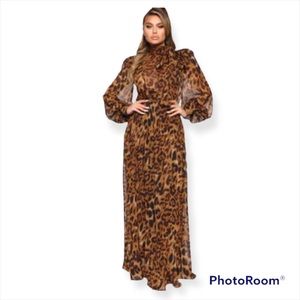 NWT Fashion Nova Leopard Print Dress